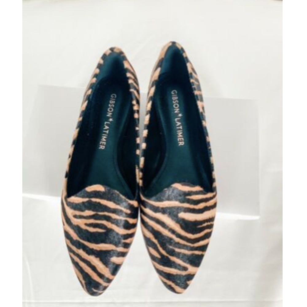 NIB Gibson & Latimer Ellie Tiger Print Haircalf - Picture 7 of 9